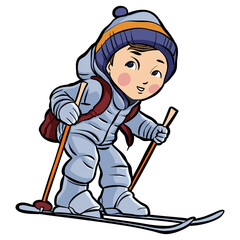 skier boy sport winter athlete