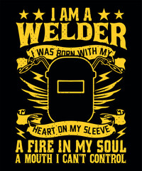 Welders life vector tshirt design