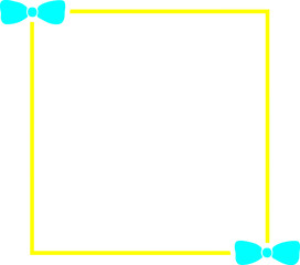 Bow Tie Frame Ribbon Text Box Background