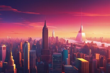 new York skyline at night, skyscrapers and buildings. Manhattan, new York city, use. new York. new...