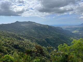 View on Black River National Park in Mauritius