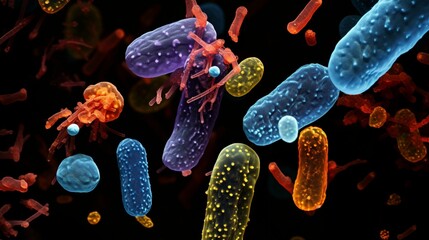Mycoplasma bacteria under high-resolution imaging.