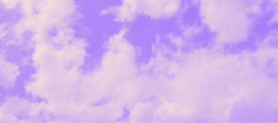 Vivid Colored Aesthetic Sky Background. Realistic Vector Clouds