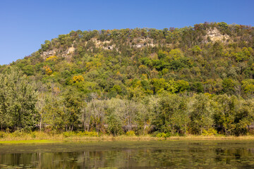 Mississippi River Backwaters Autumn Scenic Landscape
