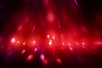 Obraz premium Blurred abstract background bokeh light effect, red and black, ai generative