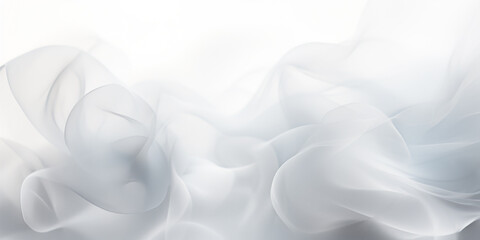 Obraz premium A silk blurry white background for a festive mood. Template for greeting card for entertainment.