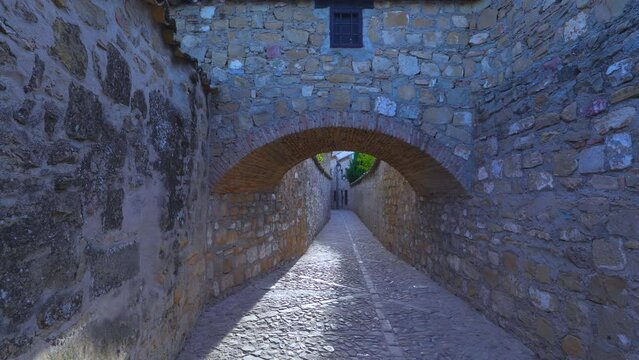Streets of Baeza. Guadalimar Greenway. Greenways of Jaen. Baeza. Province of Jaen. Andalusia. Spain. Europe