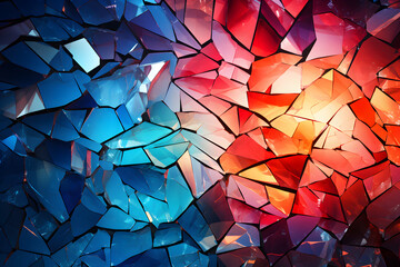 Abstract Shattered Glass Background
