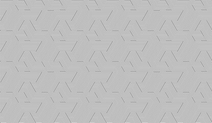 Geometric gray white striped simple seamless pattern background