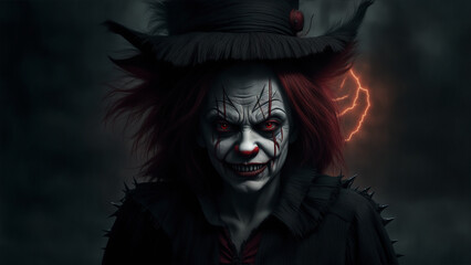 One Clown Witch