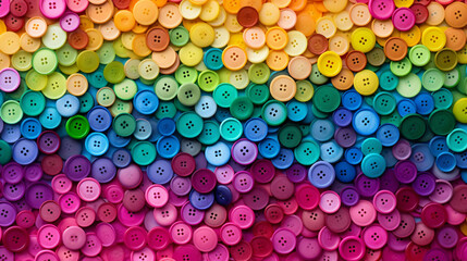 Sewing buttons background. Colorful sewing buttons texture  - obrazy, fototapety, plakaty