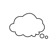 Dialog window icon. Speech bubble with shadow. Mobile concept and web design