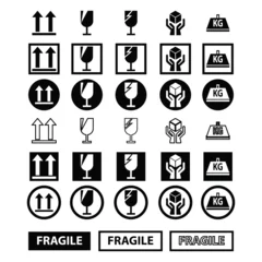 Fotobehang Set of packaging products design symbol © Saturevibes