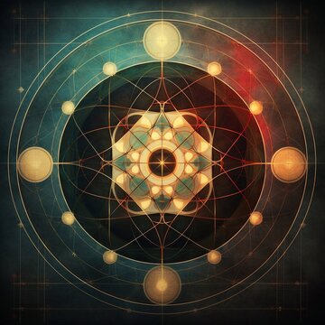 Sacred geometry volume background