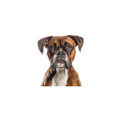 Obraz premium Boxer dog breed no background