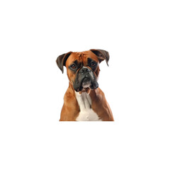 Obraz premium Boxer dog breed no background