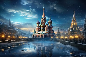 Winter's Embrace: St. Basil's Cathedral