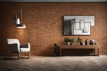  Brick wall with intricate textures and warm earthy tones, ideal for adding character and charm to interior and exterior design projects.