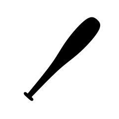 baseball bat icon vector with flat design