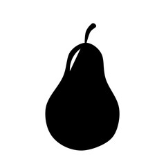 pear icon vector with flat design
