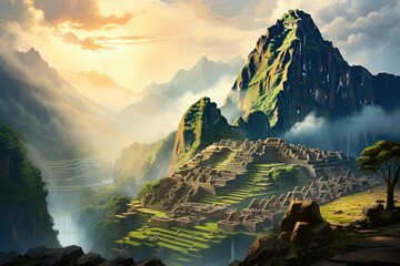Mystique of Machu Picchu - obrazy, fototapety, plakaty