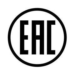 EAC mark.Eurasian conformity mark vector