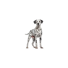 Dalmatian dog breed no background