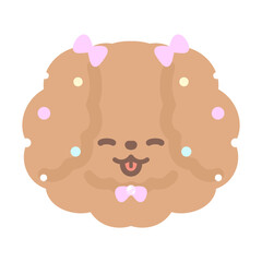 もふもふなおしゃれトイプードル楽しい⭐︎PNG