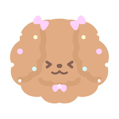 もふもふなおしゃれトイプードル嬉しい⭐︎PNG