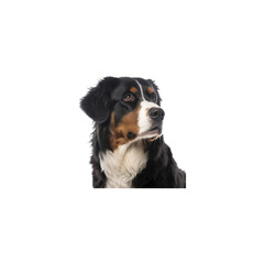 Bernese Mountain dog breed no background