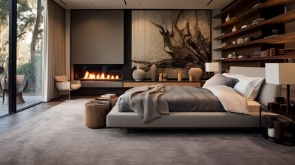 Thick carpet in a cozy bedroom setting