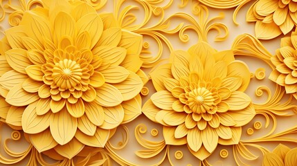  a close up of a yellow flower on a white background.  generative ai