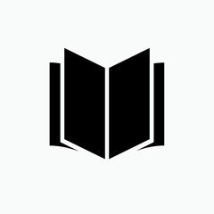 Book Icon. Literature, Library. Science, Knowledge. Manual Guidance Symbol - Vector. 