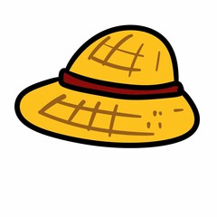 beach hat summer icon illustration graphic design