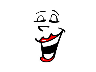 Funny vector face