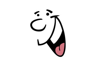 Funny vector face