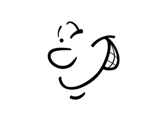 Funny vector face