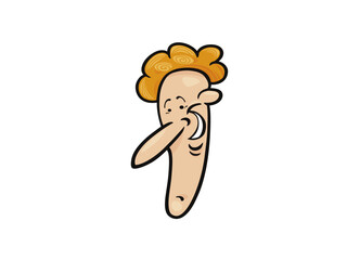 Funny vector face