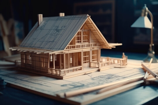 The design and model of the house, a good picture for advertising