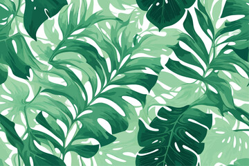 Tropical Texture Magic in Monstera Leaf Patterns