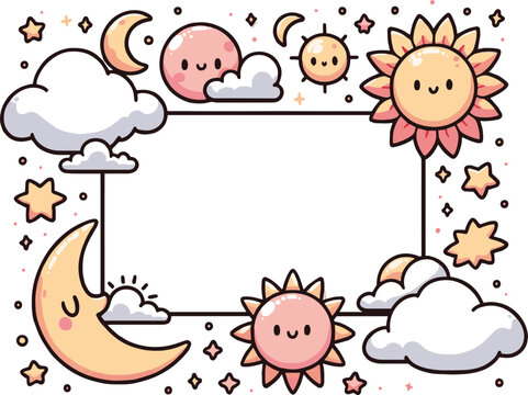 vector cute clouds photo  svg illustration