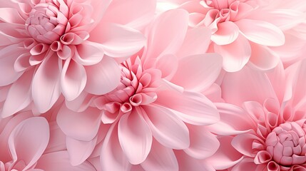  a bunch of pink flowers are shown in this image with a soft pink background.  generative ai