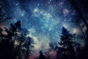 Fototapeta na wymiar Starry night sky. Generative AI