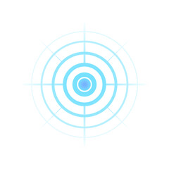 Circles with a common centre. Concentric circles. Vector. Illustration
