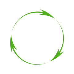 Recycle icon. Recycle recycling symbol. Vector illustration. Isolated