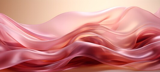 Obraz premium Ai abstract 3d background wave lines peach shades gradient, abstract 3d colorful background seamless pattern waves, wavy texture.