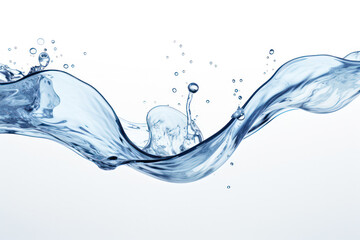 Elegant Transparent Water Splash with Copy Space - Ideal for Advertisements, Web Design, and Creative Projects