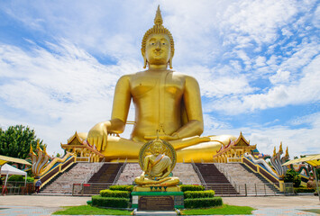 Buddha Hand Big Buddha Wat muang,Angthong,Thailand