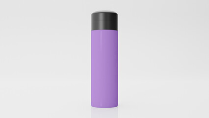 Straight Black Top Royal Purple Tumbler 