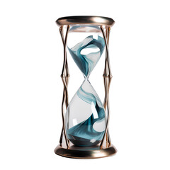 hourglass isolated on white background - obrazy, fototapety, plakaty